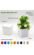 kare kapaklı promosyon bitki dikim seti tohumlu su hazneli logo baskılı eşantiyon saksı